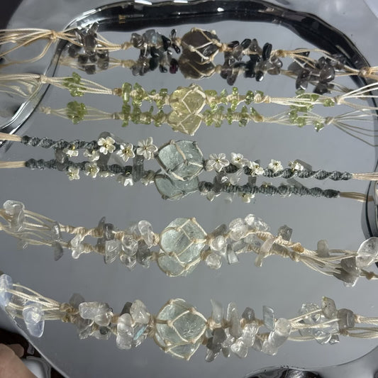 Nature's Gift - Natural Crystal Stones | Crystal Beaded Bracelet