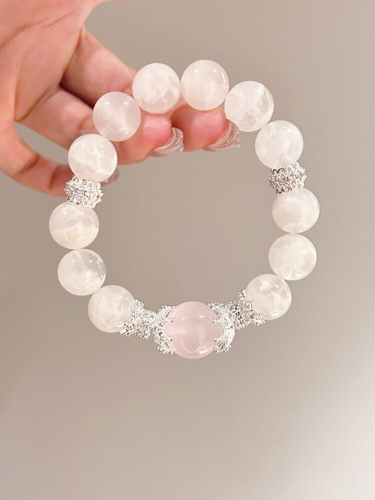 Strawberry Rose Quartz  Bracelet – Love & Emotional Healing